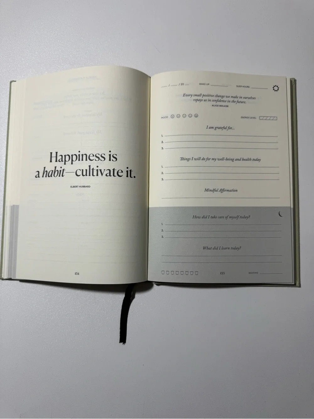 The Five Minute Journal - Light Sage Hardcover